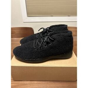 Allbirds Wool Runner-Up Shoes Men Black Mizzle Double Fluff Running Sneakers 13